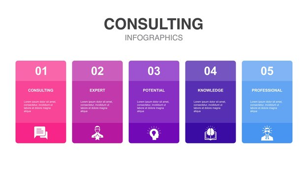 Data science machine learning Algorithm Big Data Classification icons Infographic design layout template Creative presentation concept with 5 steps