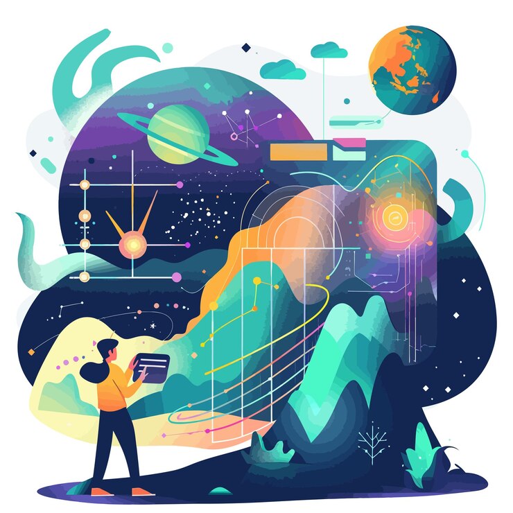 Vector data_science_vector_illustration