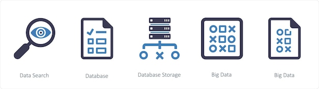 Data Search database and Database Storage