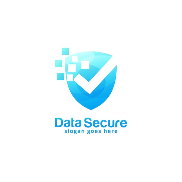 Data Secure logo design template