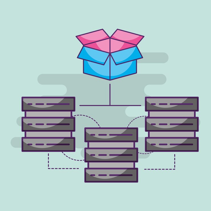 Vector data server center hosting connection storage 
