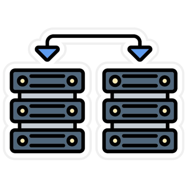 Data Sharing icon vector image Can be used for Big Data