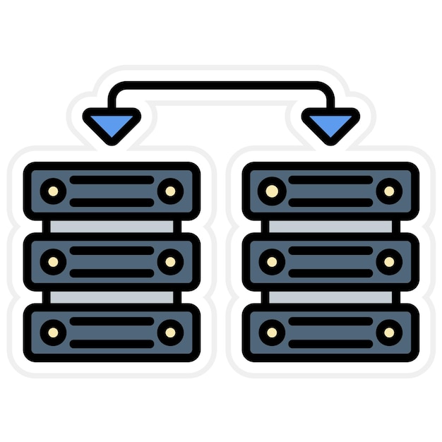 Vector data sharing icon vector image can be used for big data