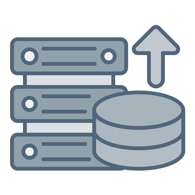 Vector data storage icon vector image can be used for big data