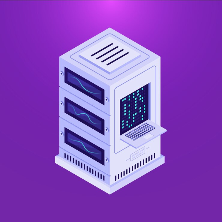 Vector data storage  on purple