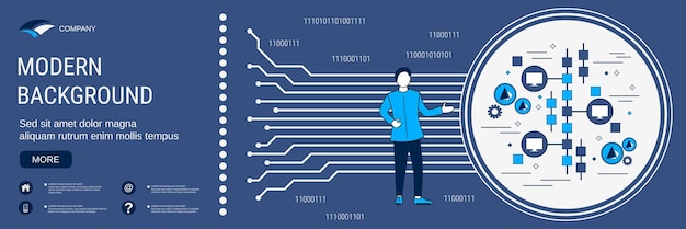 Vettore struttura dei dati concetto di ingegneria dei big data