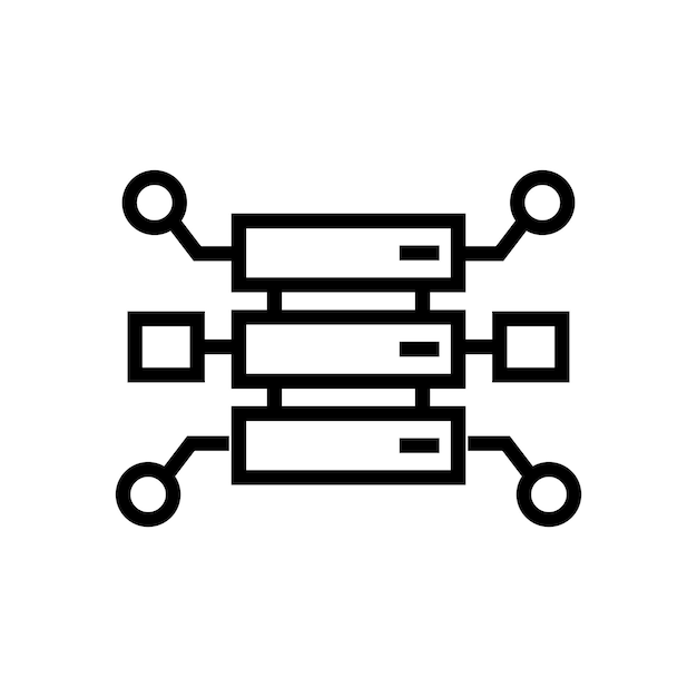 data structure vector icon