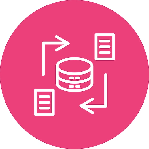 Data Synchronisatie vector icoon illustratie van Data Analytics icoon set