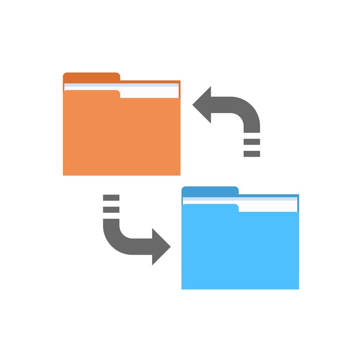 Vector data synchronization icon 