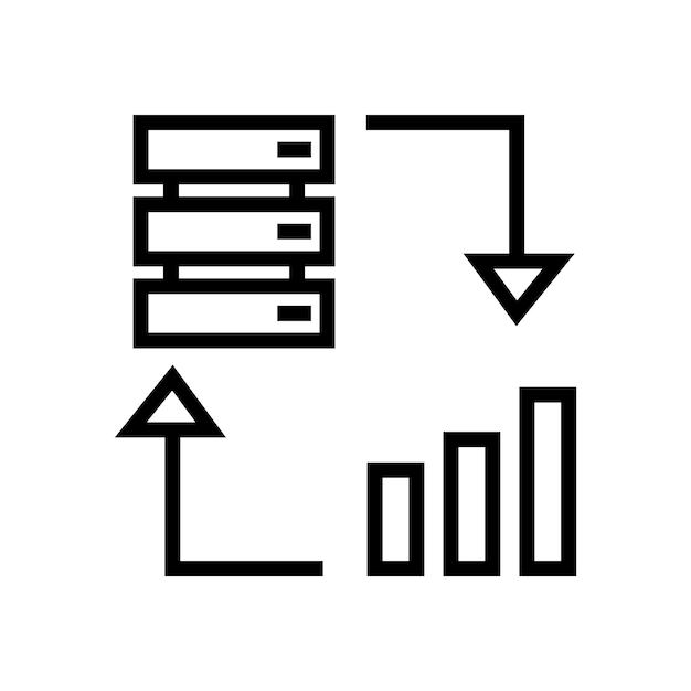 data transaction vector icon