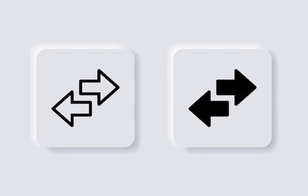 Значок передачи данных две стрелки обмен значками знак подкачки веб-приложения значки пользовательского интерфейса