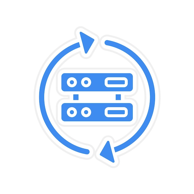 Data Transformatie icoon vector afbeelding Kan worden gebruikt voor Data Analytics