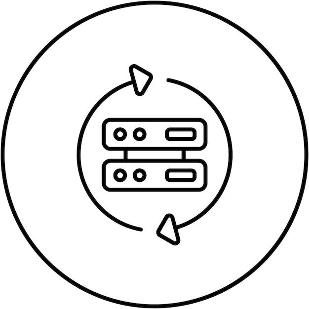 Vector data transformatie icoon vector afbeelding kan worden gebruikt voor data analytics