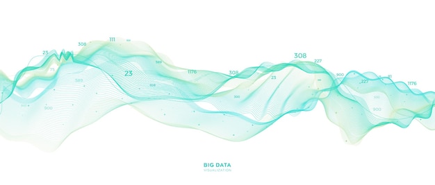 Data transformation vector background design