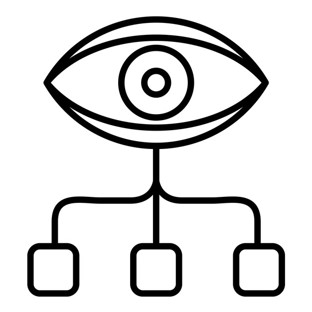 Data visualisatie Lijn illustratie