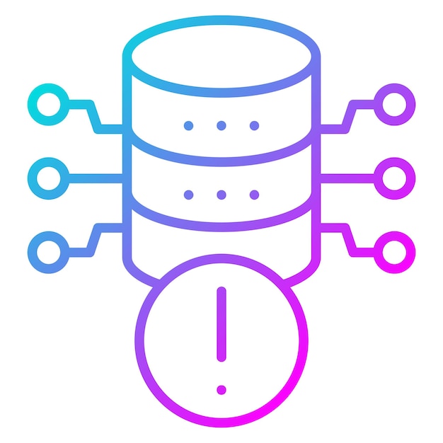 Database Alert vector icoon Kan worden gebruikt voor Web Hosting iconset