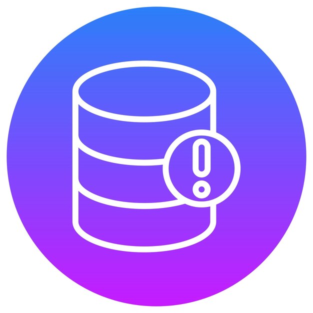 Database Alert Vector Illustratie