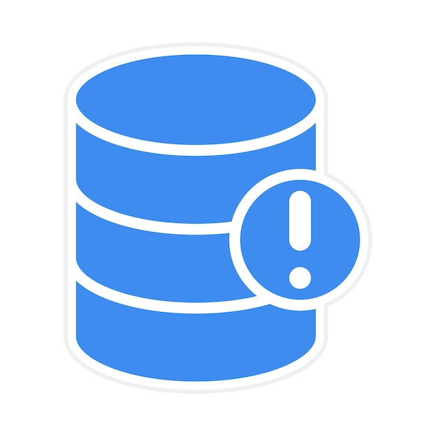 Database Alert Vector Illustratie
