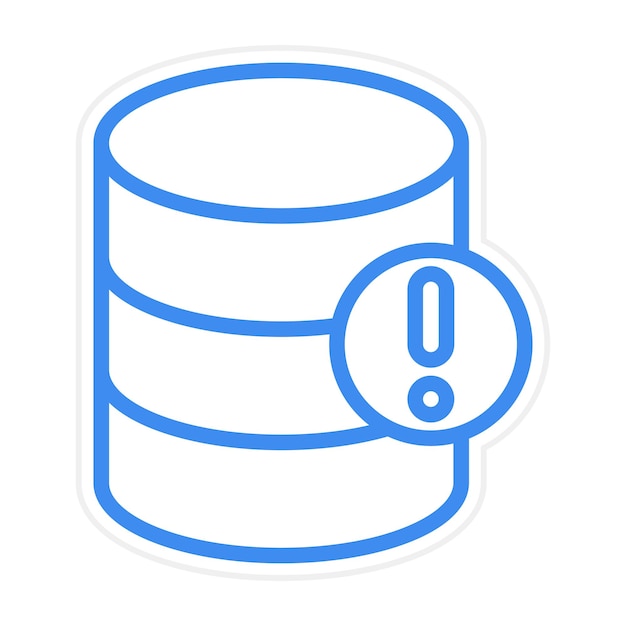 Database Alert Vector Illustratie