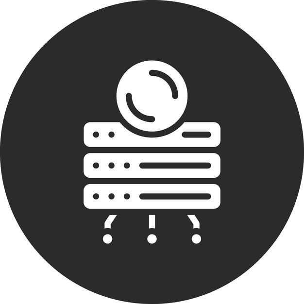 データベース バックアップ ベクトル アイコン ウェブ ホスティング アイコンセットのイラスト