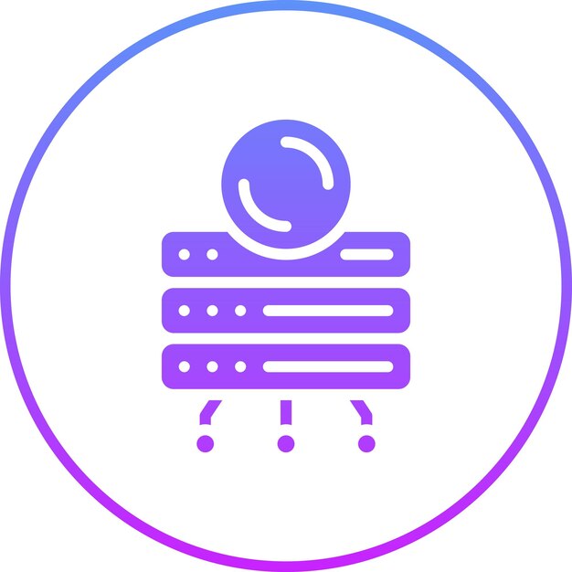 データベース バックアップ ベクトル アイコン ウェブ ホスティング アイコンセットのイラスト
