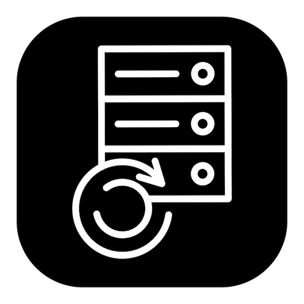 データベースバックアップベクトルアイコン