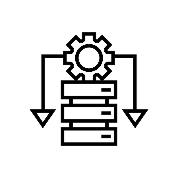 database beheer vector icoon