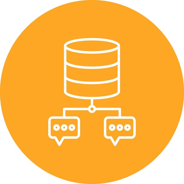 Database Chat icoon vector afbeelding Kan worden gebruikt voor Web Hosting