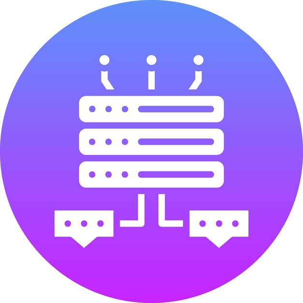 Database Chat vector icoontje illustratie van Web Hosting icoonset