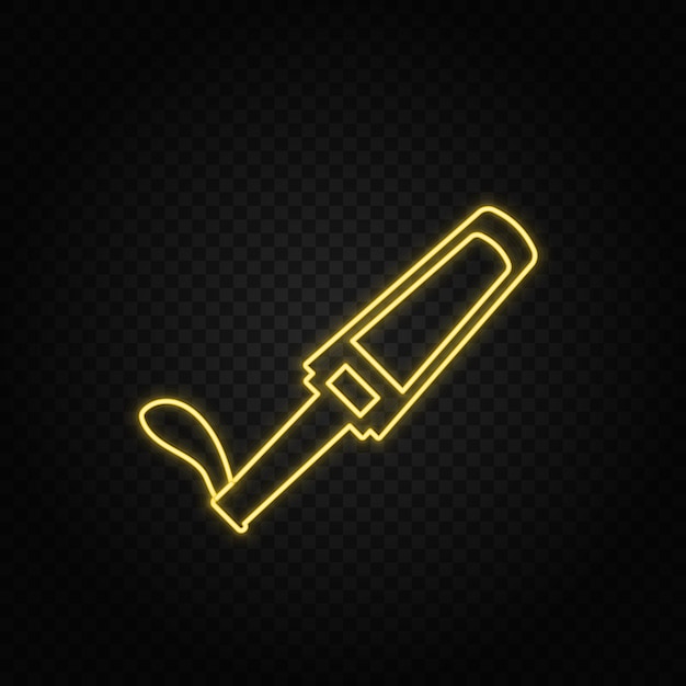 Папка базы данных неоновая иконка. Векторная иконка веб-разработки. Элемент простого символа для веб-сайтов. Веб-дизайн. Инфографика мобильных приложений. Символ линии для дизайна веб-сайта на белом фоне.