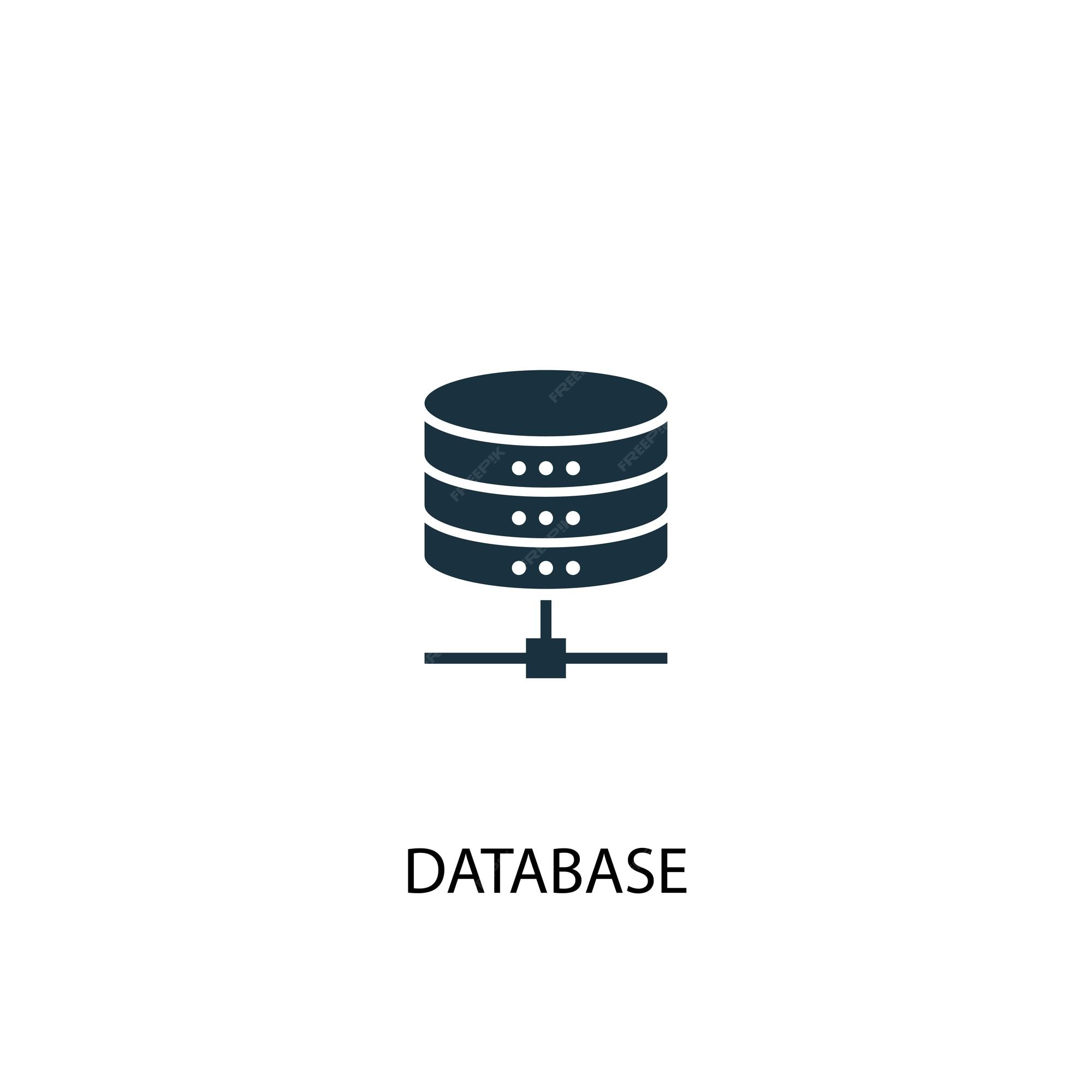 Premium Vector | Database icon. Simple element illustration. Database ...