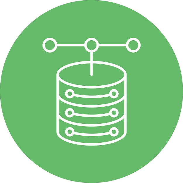 Database icon vector image Can be used for Big Data