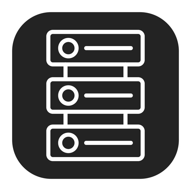 データベースアイコンのベクトル画像はデータサイエンスに使用できます