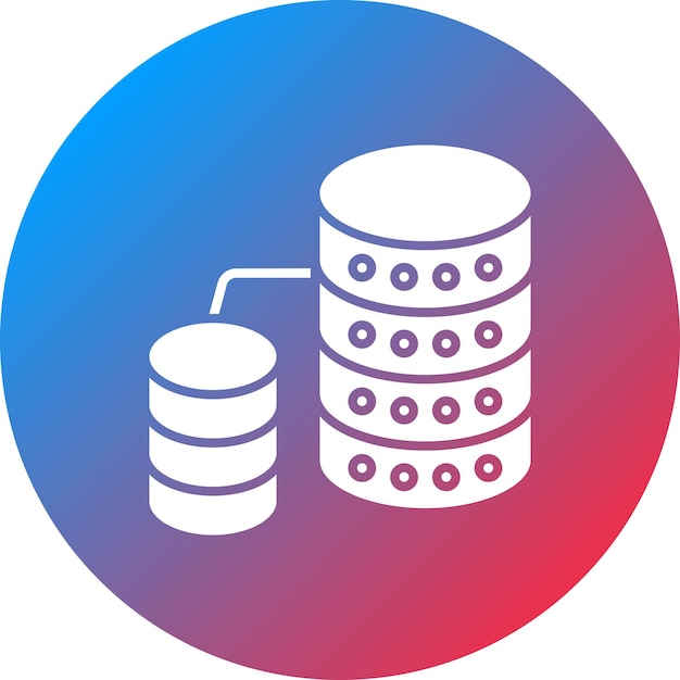 Database icon vector image Can be used for Networking and Data Sharing