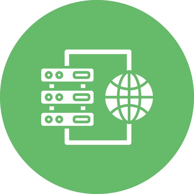 Database-icon vectorbeeld Kan worden gebruikt voor Data Analytics
