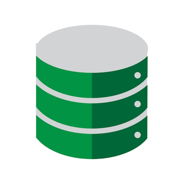 Database-icon-vectorontwerp sjablonen