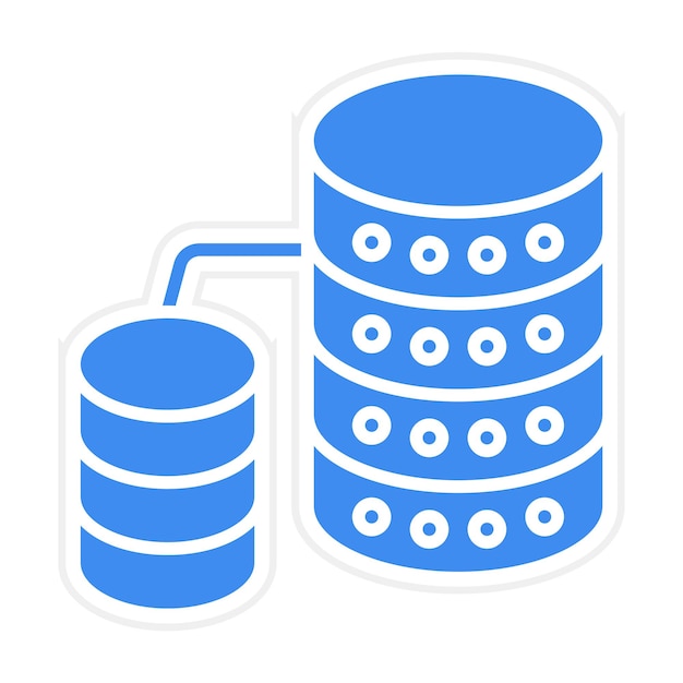 Database icoon vector afbeelding Kan worden gebruikt voor netwerken en het delen van gegevens