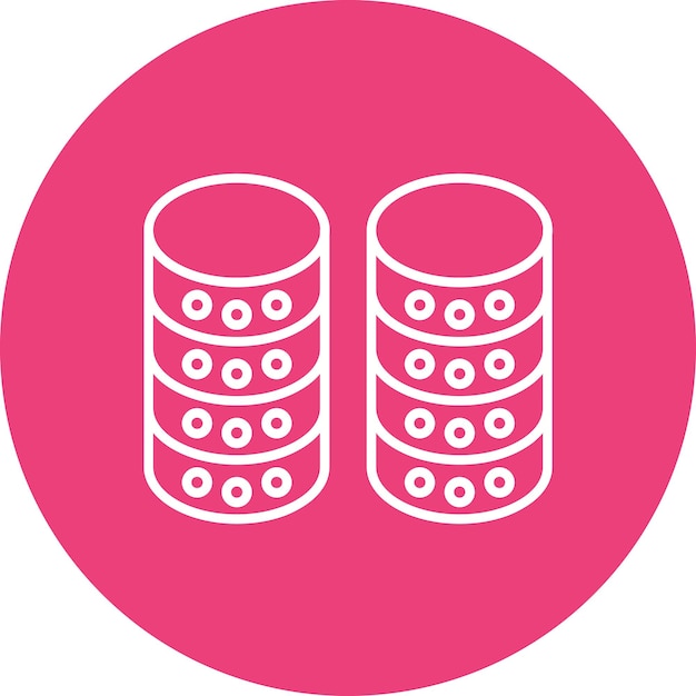 Database icoon vector afbeelding Kan worden gebruikt voor Web Marketing