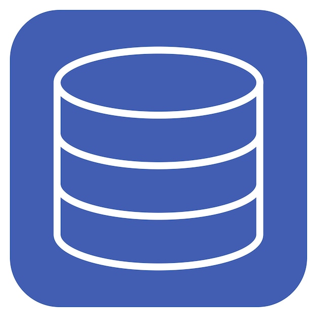 Database-instellingen Vector-illustratie