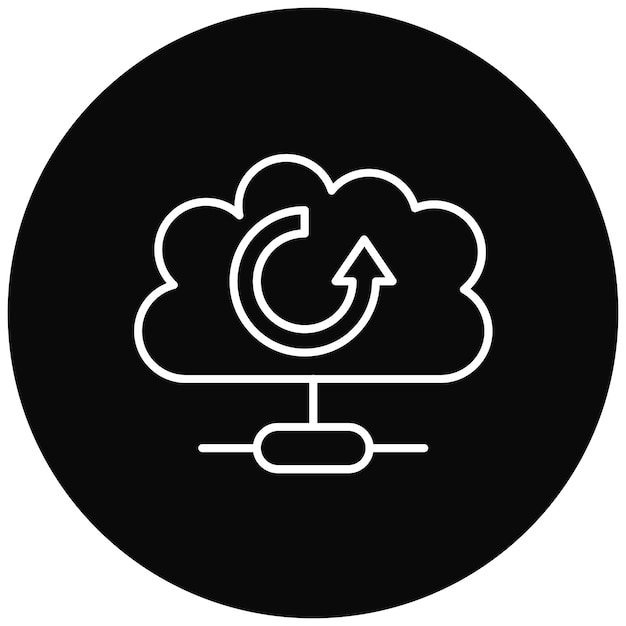 Database kabel icoon vector afbeelding Kan worden gebruikt voor Web Hosting