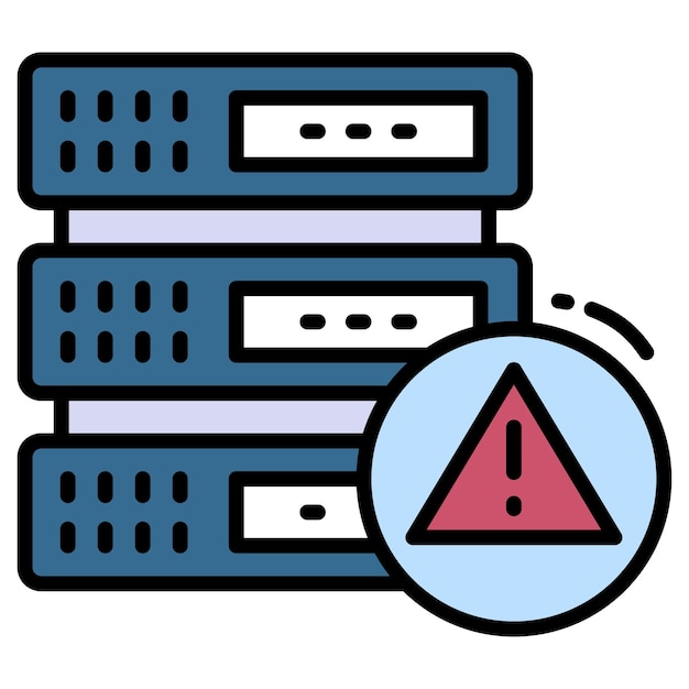 Database machine outage vector servizi di cloud computing e hosting web annuncio del server dhcp