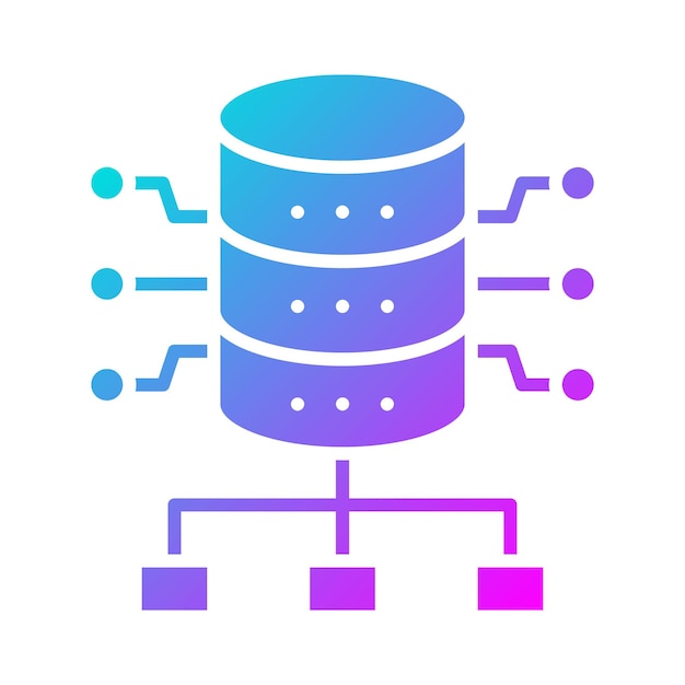 Vector database network vector icon can be used for web hosting iconset