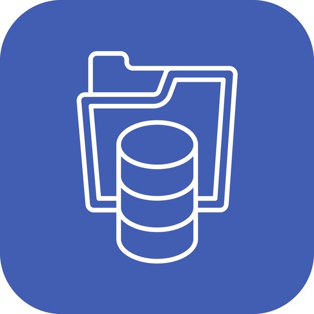 Database Opslag icoon vector afbeelding Kan worden gebruikt voor Web Hosting