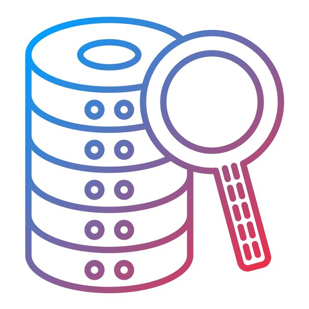 Database Search icon vector image Can be used for User Interface