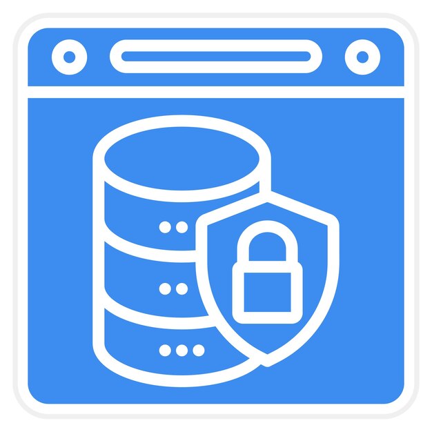 Database Security Icon Style