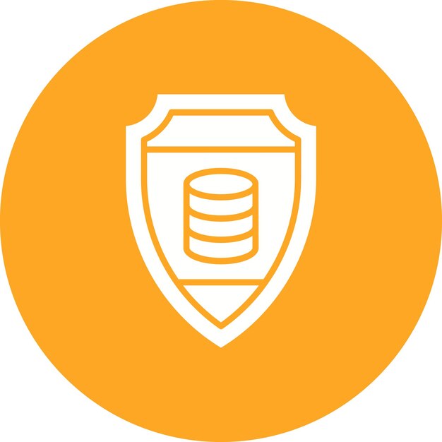 Database Security Vector Illustration Style