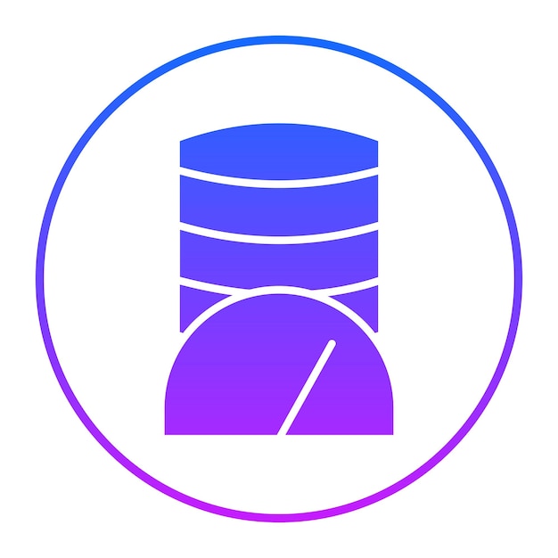 Database Speed Vector Illustration