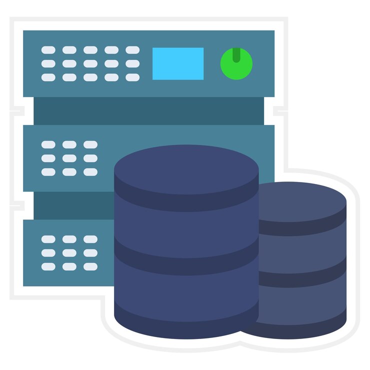 Vector database storage icon