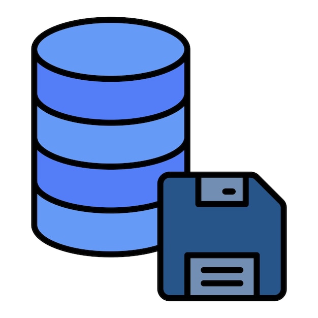 Vector database storage icon