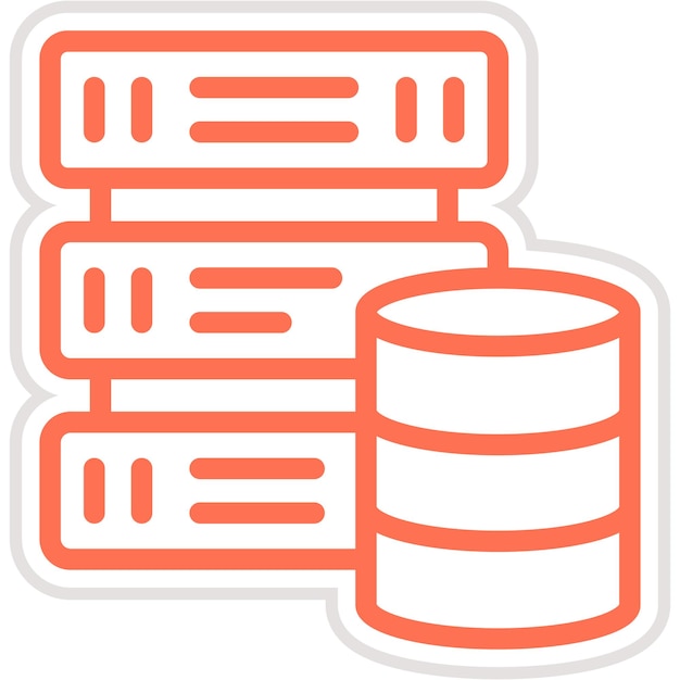 Database Vector Icon Design Illustratie